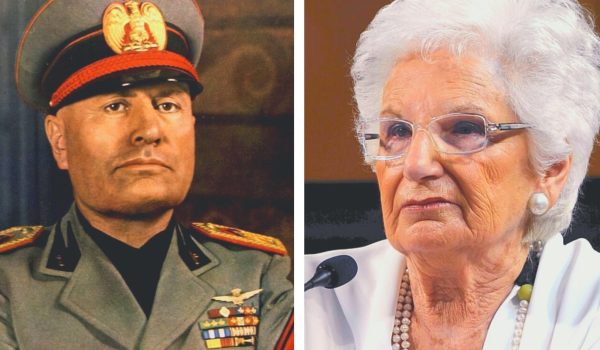 Benito Mussolini e Liliana Segre