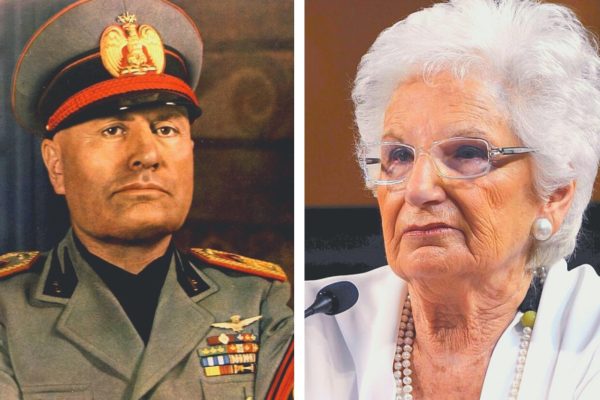 Benito Mussolini e Liliana Segre