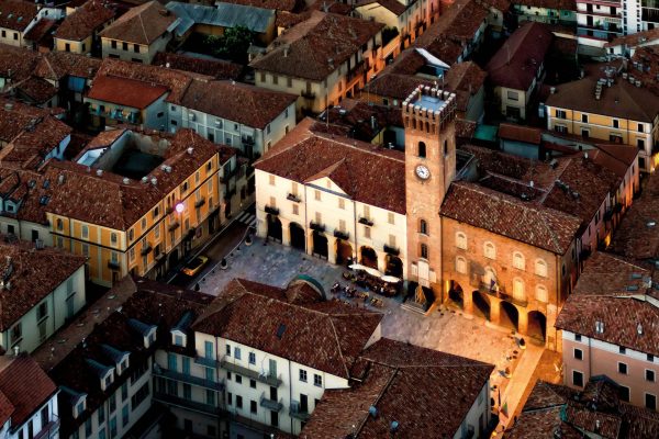 Una panoramica di Nizza Monferrato