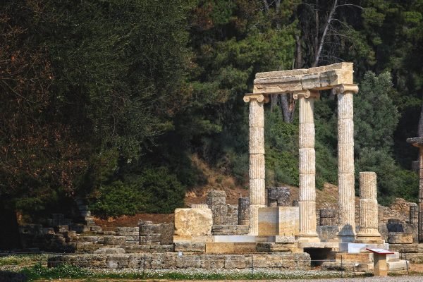 Resti di un tempio ad Olimpia