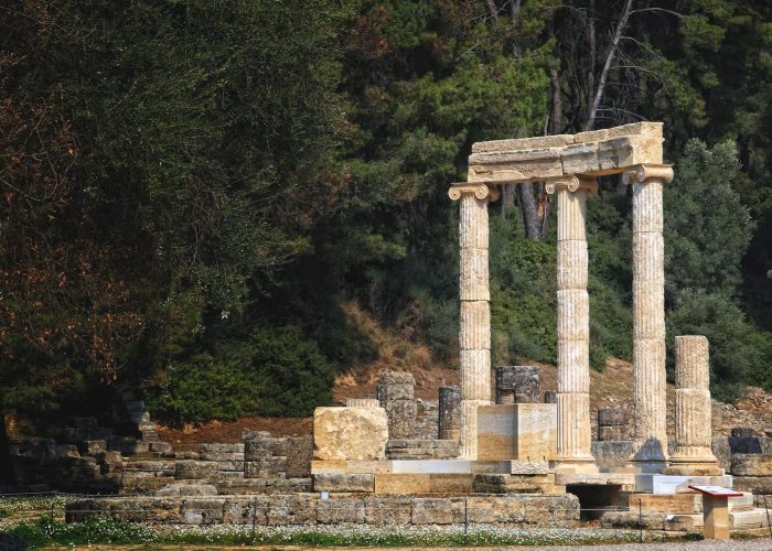 Resti di un tempio ad Olimpia