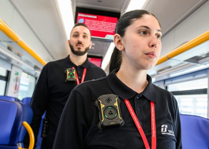 Trenitalia presentazione delle bodycam FS Security