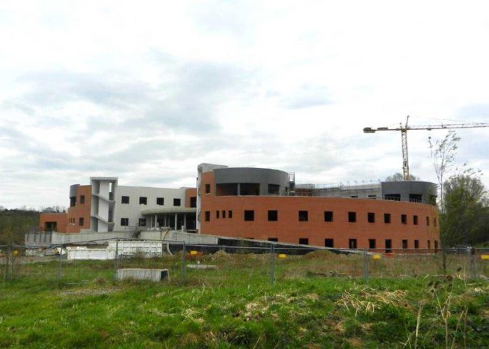 L'ospedale di Nizza in fase di realizzazione