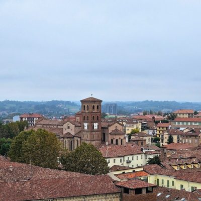 Panorama Asti dalla cima della Torre Comentina