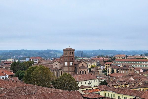 Panorama Asti dalla cima della Torre Comentina