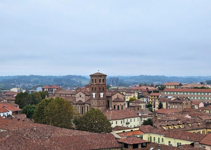 Panorama Asti dalla cima della Torre Comentina