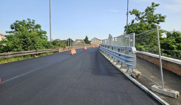 Ponte Ogerio Alfieri nuova passerella risultato