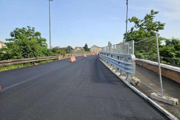 Ponte Ogerio Alfieri nuova passerella risultato