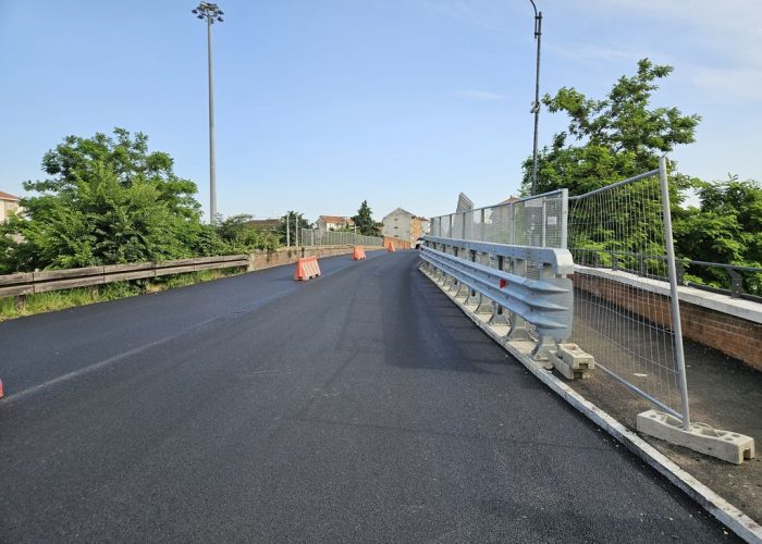 Ponte Ogerio Alfieri nuova passerella risultato