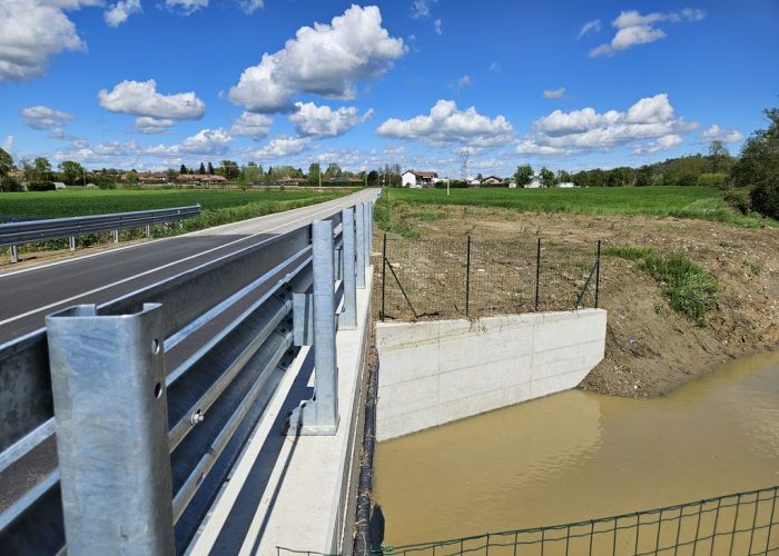 Ponte di Vaglierano dopo l'esondazione risultato