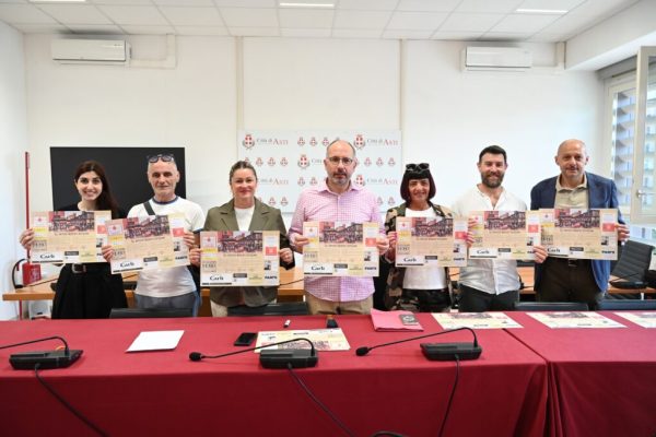 Presentazione tovagliette per i mercati di Asti