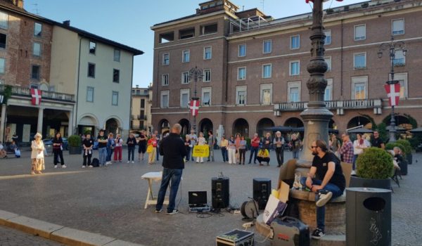 Presidio contro DL sicurezza