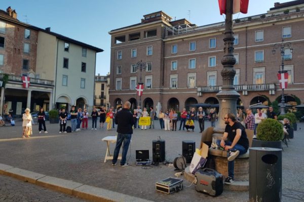 Presidio contro DL sicurezza