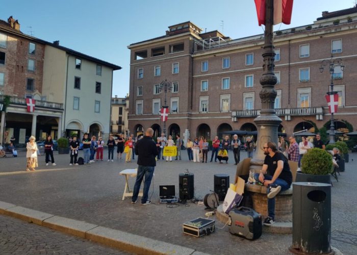 Presidio contro DL sicurezza