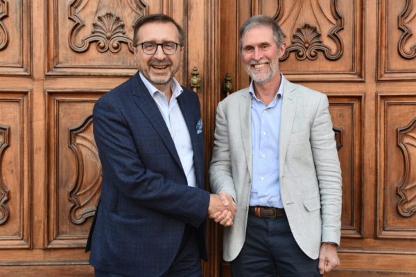 Roberto Bava (vicepresidente) con Bruno Malavasi (Presidente Consorzio VdT)
