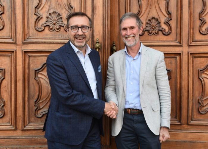 Roberto Bava (vicepresidente) con Bruno Malavasi (Presidente Consorzio VdT)