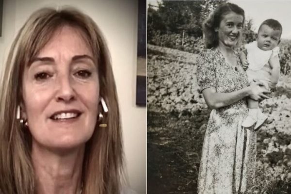 Silvana Savio, la nonna Angiolina Roz con il padre bambino Paolo