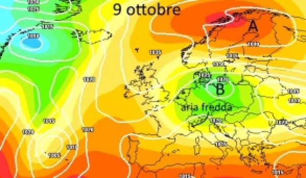 Sole e nubi, tempo asciutto; più freddo da domenica