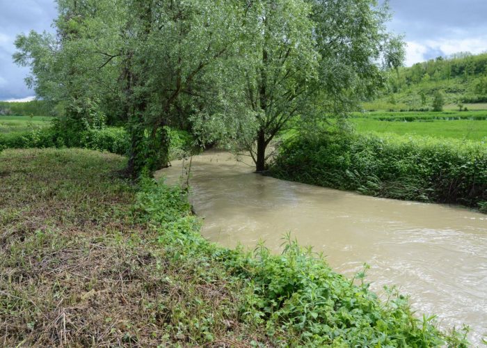 Il rio Tiglione in provincia di Asti