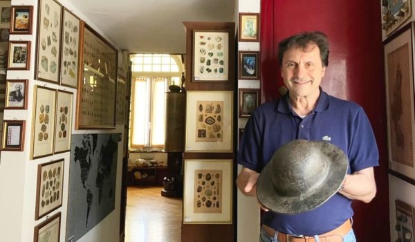 Tomalino Massimo con elmetto Marcinelle