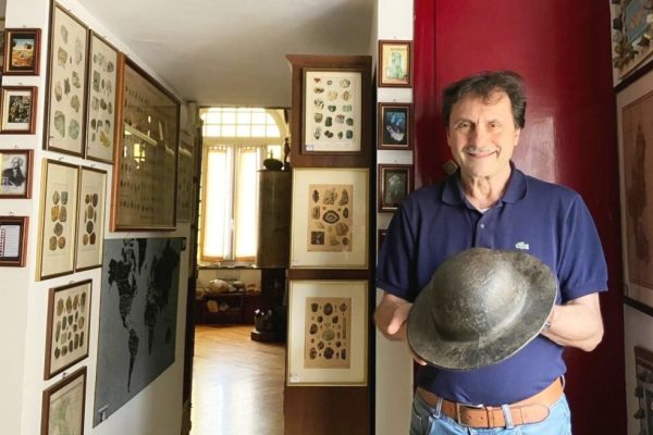 Tomalino Massimo con elmetto Marcinelle