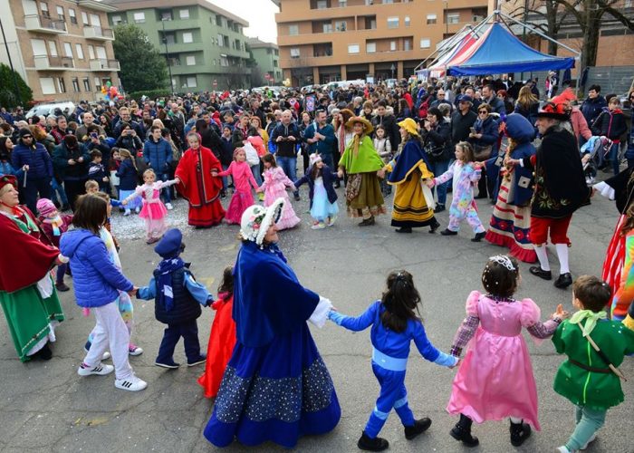 Un momento della festa della Torretta
