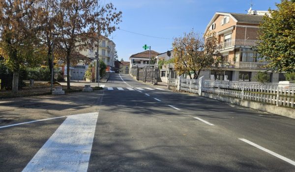 Via Ticino asfaltata