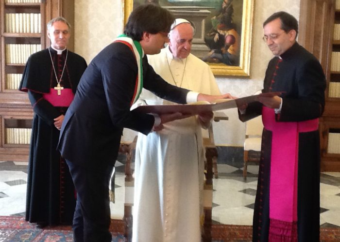 Brignolo in visita da Papa Francesco