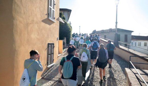 camminata del papa