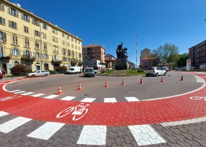 ciclabile piazza I Maggio Asti