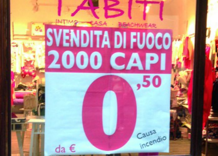 Duemila capi a partire da 50 centesimiLo sconto eccezionale di "Tabiti"