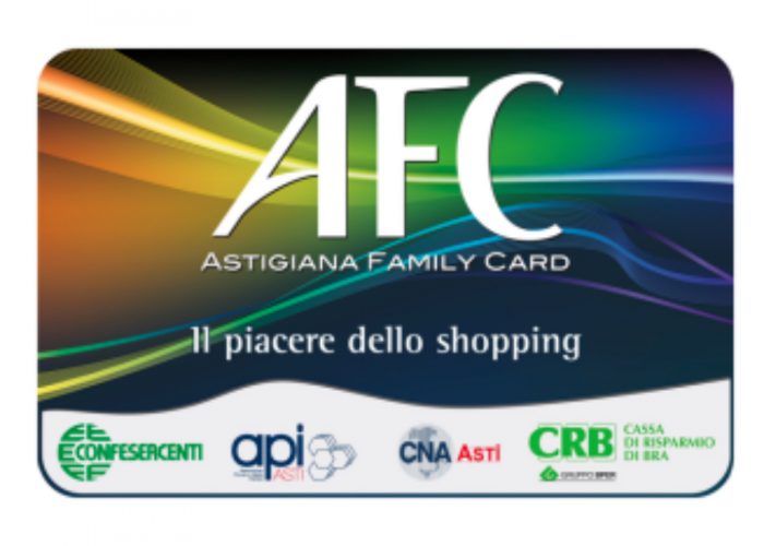 E' il weekend di Astigiana Family CardSconti in oltre 50 negozi e aziende