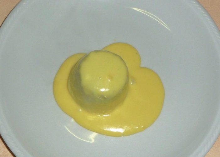 Flan di cardi con fonduta