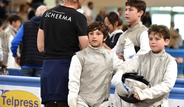 il Maestro Piccardi con il fiorettista Dassano