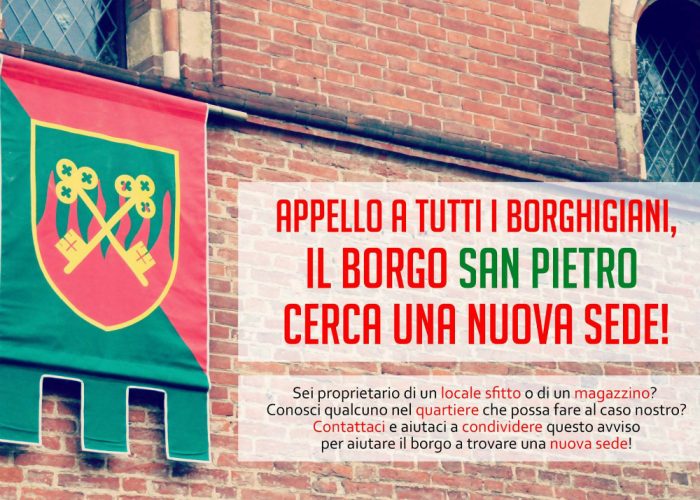 Il Borgo San Pietro lancia lappellosu facebook: «Urge una nuova sede»