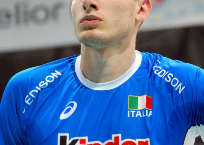 Il pallavolista astigiano Matteo Piano in Municipio dopo l'argento agli Europei