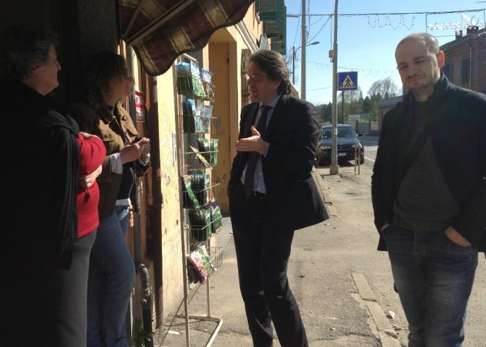 Il sindaco Brignolo incontra i commerciantidi Portacomaro Stazione, "paese" del Papa