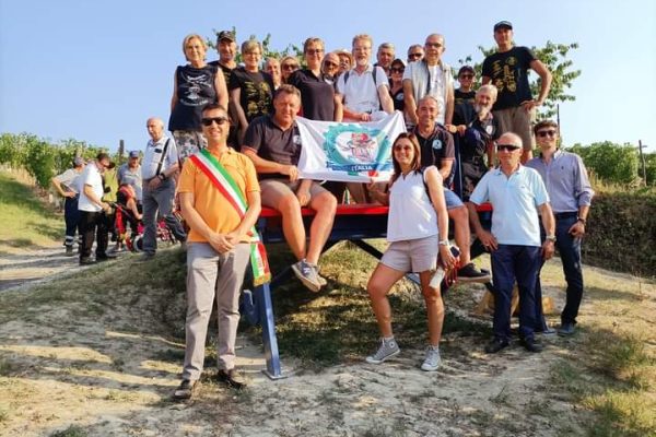 inaugurazione della panchina gigante di San Damiano