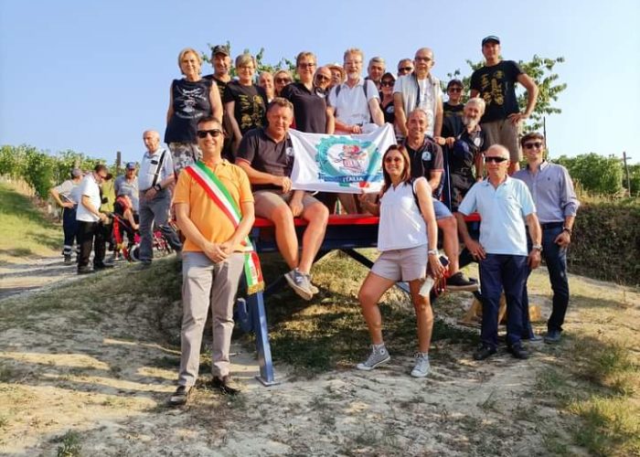 inaugurazione della panchina gigante di San Damiano