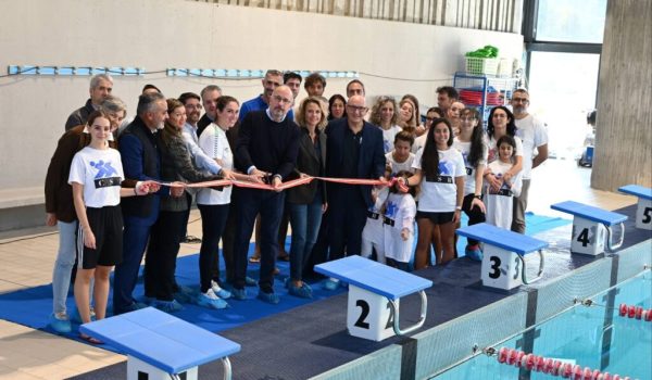 inaugurazione della piscina comunale di via Gerbi