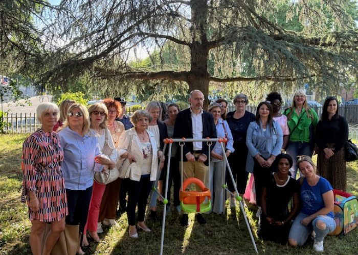inaugurazione spazio giochi casa delle donne e dei bambini
