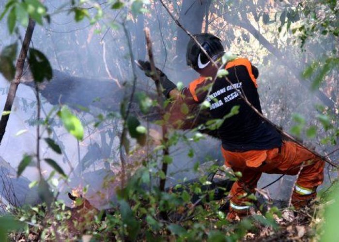 Incendi/ Lazio, oggi 15 roghi con l'intervento della P. civile