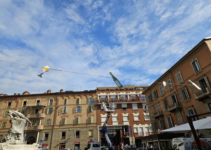 installazioni in piazza Medici