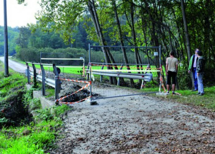 Intervento tampone per riaprireil ponte a Montegrosso Cinaglio