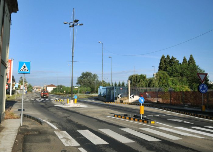 La rotonda Comdata è "low cost"Traffico più sicuro in zona industriale