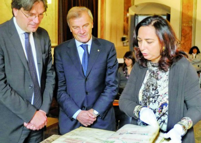 Lavori a Palazzo Mazzola,larchivio storico custodito in banca