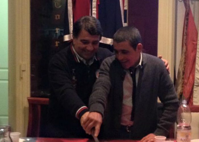 Massimo Coghe splendida sorpresaalla Torretta per i 45 anni del Comitato