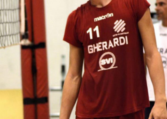 Matteo Piano gigante del volleydi Asti che gioca per Città di Castello