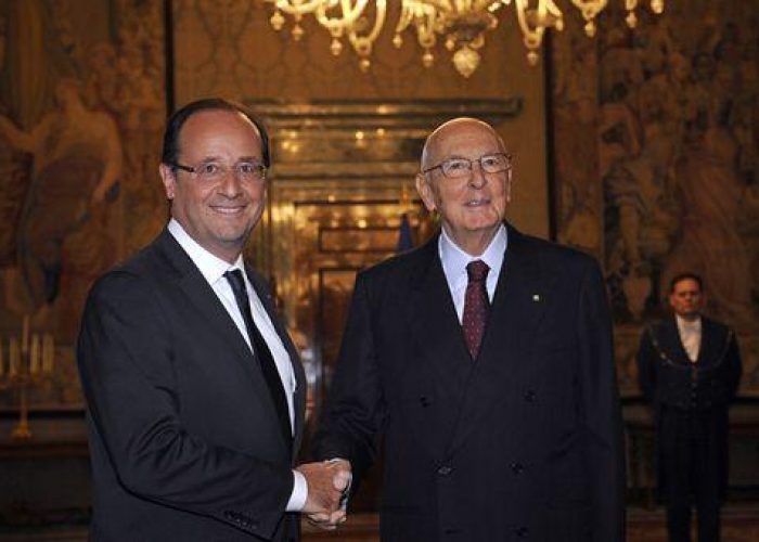 Napolitano-Hollande, avanti insieme per crescita e difesa euro