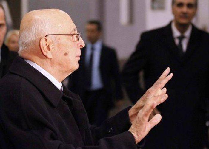 Napolitano: L'Italia non può non  seguire la strada dell'Europa